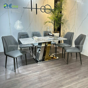 bo ban an mat da thach anh 6 ghe boc da ba27 3