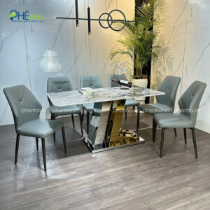 bo ban an mat da thach anh 6 ghe boc da ba27 5