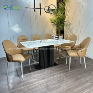 bo ban an mat da thach anh 6 ghe da mem mai ba03 3