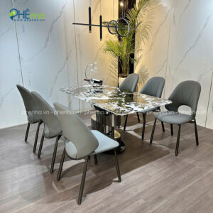 bo ban an mat da thach anh ghe da microfiber ba19 5