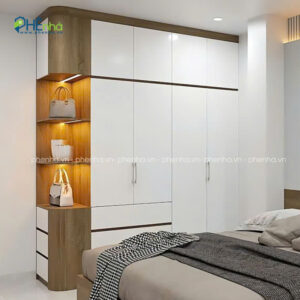 tu quan 4 canh go mdf mau trang don gian ta61 4